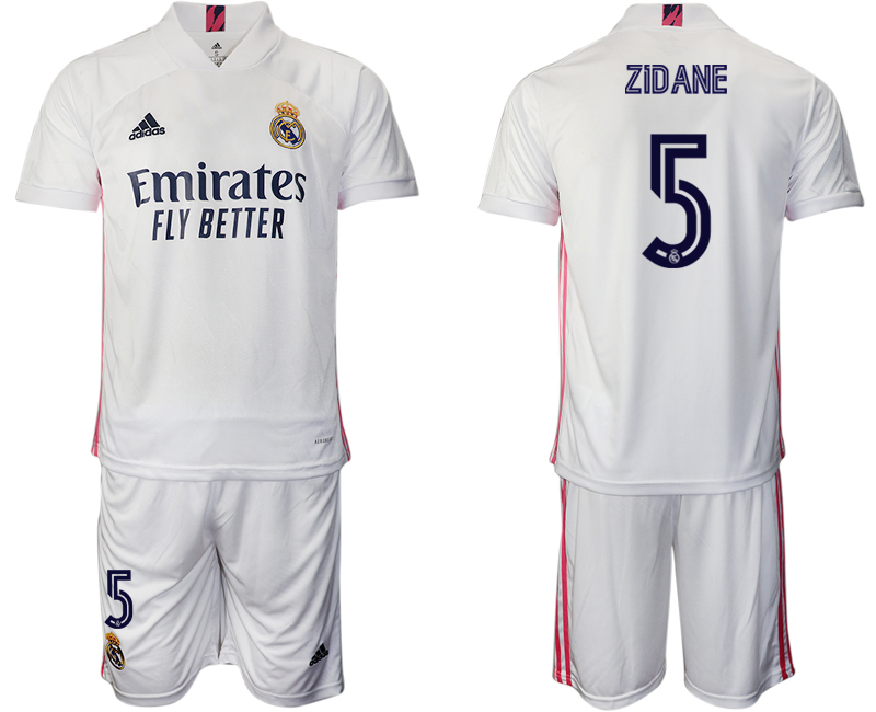 Men 2020-2021 club Real Madrid home #5 white Soccer Jerseys1